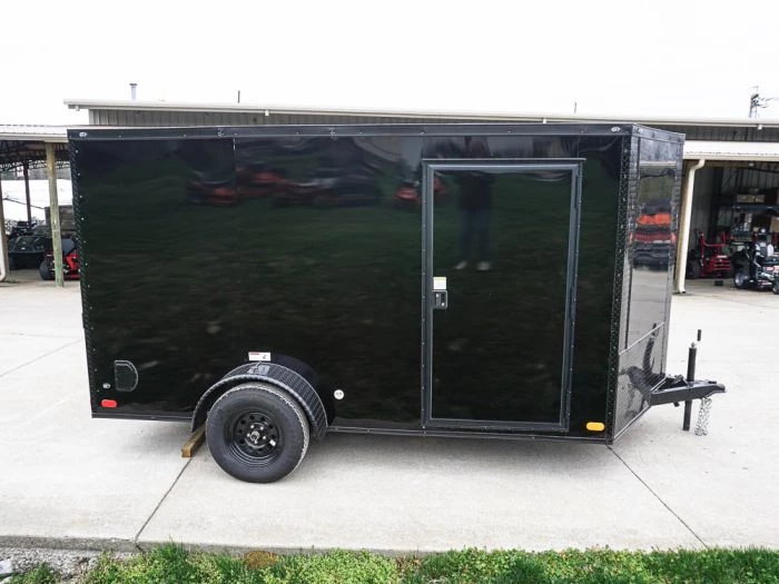 7x12 Enclosed Trailer Black V-Nose Blackout Package 3,500lb Axle 9 7x12 Enclosed Trailer Black V-Nose Blackout Package 3,500lb Axle - Image 7