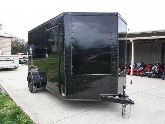 7x12 Enclosed Trailer Black V-Nose Blackout Package 3,500lb Axle 10 7x12 Enclosed Trailer Black V-Nose Blackout Package 3,500lb Axle - Image 8