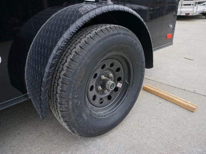 7x12 Enclosed Trailer Black V-Nose Blackout Package 3,500lb Axle 16 7x12 Enclosed Trailer Black V-Nose Blackout Package 3,500lb Axle - Image 14