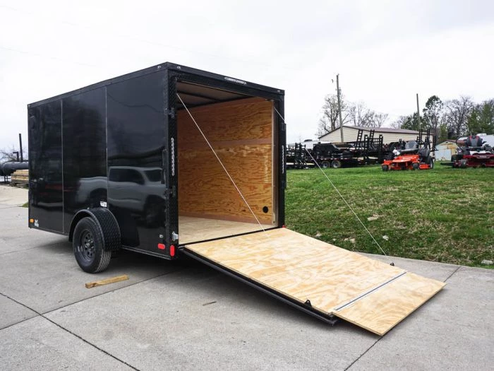 7x12 Enclosed Trailer Black V-Nose Blackout Package 3,500lb Axle 12 7x12 Enclosed Trailer Black V-Nose Blackout Package 3,500lb Axle - Image 10