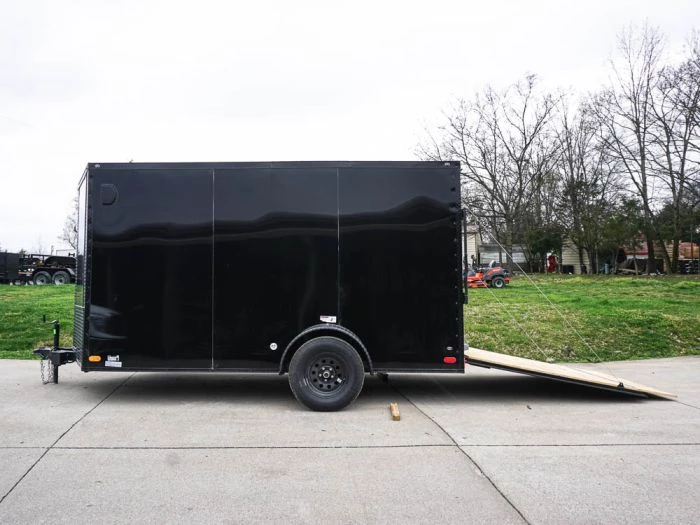 7x12 Enclosed Trailer Black V-Nose Blackout Package 3,500lb Axle 11 7x12 Enclosed Trailer Black V-Nose Blackout Package 3,500lb Axle - Image 9