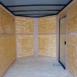 7x16 Enclosed Trailer Red V-Nose Blackout Pkg Tandem Axle -Cheap Trailers Store dsc05960 1 1 1