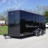 7x16 Enclosed Trailer Black V-Nose Blackout Pkg Tandem Axle -Cheap Trailers Store dsc05964 1