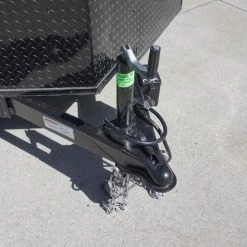 7x16 Enclosed Trailer Black V-Nose Blackout Pkg Tandem Axle -Cheap Trailers Store dsc05974 1 1