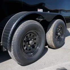 7x16 Enclosed Trailer Black V-Nose Blackout Pkg Tandem Axle -Cheap Trailers Store dsc05975 2 1