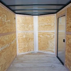 7x16 Enclosed Trailer Black V-Nose Blackout Pkg Tandem Axle -Cheap Trailers Store dsc05983 1 1