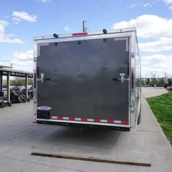 8.5x28 Custom Charcoal Flat Nose Enclosed Trailer (2) 5200 Axles -Cheap Trailers Store dsc05993 2 2