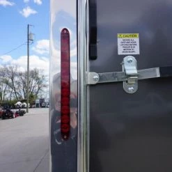 8.5x28 Custom Charcoal Flat Nose Enclosed Trailer (2) 5200 Axles -Cheap Trailers Store dsc06001 1 2