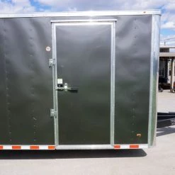 8.5x28 Custom Charcoal Flat Nose Enclosed Trailer (2) 5200 Axles -Cheap Trailers Store dsc06003 1 2