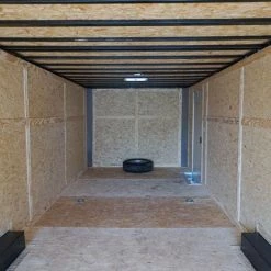 8.5x28 Custom Charcoal Flat Nose Enclosed Trailer (2) 5200 Axles -Cheap Trailers Store dsc06010 1 2