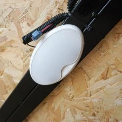 8.5x28 Custom Charcoal Flat Nose Enclosed Trailer (2) 5200 Axles -Cheap Trailers Store dsc06011 1 2