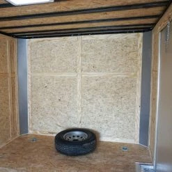 8.5x28 Custom Charcoal Flat Nose Enclosed Trailer (2) 5200 Axles -Cheap Trailers Store dsc06012 1 2