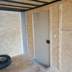 8.5x28 Custom Charcoal Flat Nose Enclosed Trailer (2) 5200 Axles -Cheap Trailers Store dsc06013 1 2