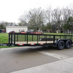 6.4x20 2ft Mesh Sides Utility Trailer Dovetail (2) 3500lb Axle -Cheap Trailers Store dsc06018 2 1
