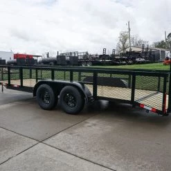 6.4x20 2ft Mesh Sides Utility Trailer Dovetail (2) 3500lb Axle -Cheap Trailers Store dsc06021 2 1