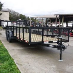 6.4x20 2ft Mesh Sides Utility Trailer Dovetail (2) 3500lb Axle -Cheap Trailers Store dsc06029 2 1