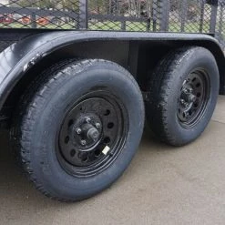 6.4x20 2ft Mesh Sides Utility Trailer Dovetail (2) 3500lb Axle -Cheap Trailers Store dsc06033 2 1