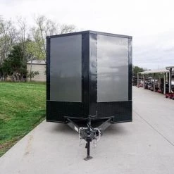 8.5 x 24 Charcoal/Black Enclosed Trailer with Blackout Package