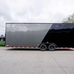 8.5 x 24 Charcoal/Black Enclosed Trailer with Blackout Package -Cheap Trailers Store dsc06066 4 1