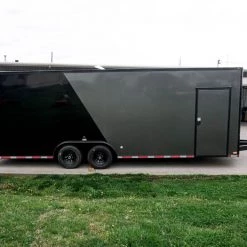 8.5 x 24 Charcoal/Black Enclosed Trailer with Blackout Package -Cheap Trailers Store dsc06070 5 1