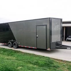 8.5 x 24 Charcoal/Black Enclosed Trailer with Blackout Package -Cheap Trailers Store dsc06071 5 1