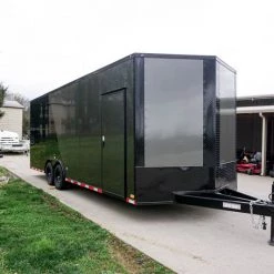 8.5 x 24 Charcoal/Black Enclosed Trailer with Blackout Package -Cheap Trailers Store dsc06072 4 1