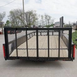 6.4x14 Tandem Dovetail Utility Trailer with Side Gate -Cheap Trailers Store dsc06092 1 1