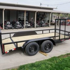 6.4x14 Tandem Dovetail Utility Trailer with Side Gate -Cheap Trailers Store dsc06094 1 1