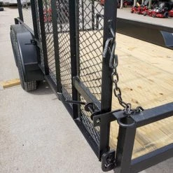 6.4x14 Tandem Dovetail Utility Trailer with Side Gate -Cheap Trailers Store dsc06098 1 1