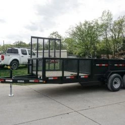 7x16 Hybrid Hydraulic Dump Trailer with 2ft Sides (2) 6K Axles