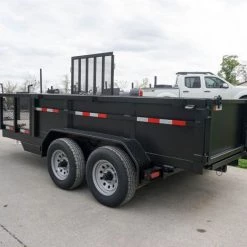 7x16 Hybrid Hydraulic Dump Trailer with 2ft Sides (2) 6K Axles -Cheap Trailers Store dsc06268 1 1