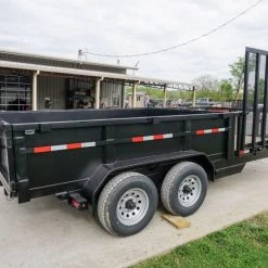7x16 Hybrid Hydraulic Dump Trailer with 2ft Sides (2) 6K Axles -Cheap Trailers Store dsc06270 1 1