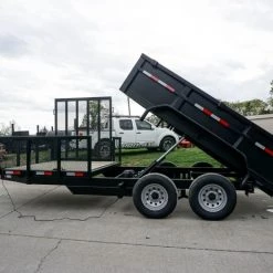 7x16 Hybrid Hydraulic Dump Trailer with 2ft Sides (2) 6K Axles -Cheap Trailers Store dsc06287 1 1