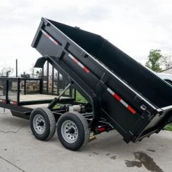 7x16 Hybrid Hydraulic Dump Trailer with 2ft Sides (2) 6K Axles -Cheap Trailers Store dsc06288 1 1