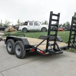 7'x14' Equipment Trailer (2) 7K Axles with 5' Stand-Up Ramps -Cheap Trailers Store dsc06339 2 1