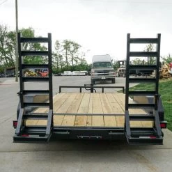 7'x14' Equipment Trailer (2) 7K Axles with 5' Stand-Up Ramps -Cheap Trailers Store dsc06340 1 1