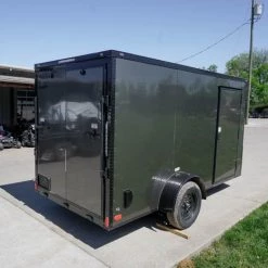 6x12 Enclosed Trailer Charcoal V-Nose Blackout Package 3,500lb Axle -Cheap Trailers Store dsc06379 1 1