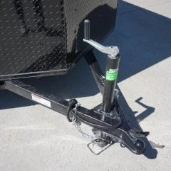 6x12 Enclosed Trailer Charcoal V-Nose Blackout Package 3,500lb Axle -Cheap Trailers Store dsc06384 2 1