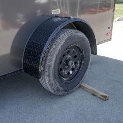 6x12 Enclosed Trailer Charcoal V-Nose Blackout Package 3,500lb Axle -Cheap Trailers Store dsc06385 1 1