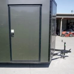 6x12 Enclosed Trailer Charcoal V-Nose Blackout Package 3,500lb Axle -Cheap Trailers Store dsc06388 1