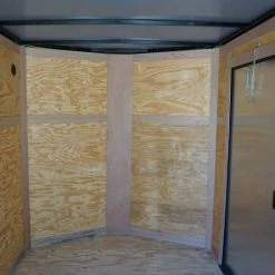 6x12 Enclosed Trailer Charcoal V-Nose Blackout Package 3,500lb Axle -Cheap Trailers Store dsc06397 3 1