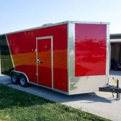 8.5x18 Custom Two-Tone Enclosed Trailer with Rubber Floor -Cheap Trailers Store dsc06451 1 1 1