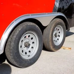 8.5x18 Custom Two-Tone Enclosed Trailer with Rubber Floor -Cheap Trailers Store dsc06454 1