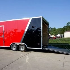8.5x18 Custom Two-Tone Enclosed Trailer with Rubber Floor -Cheap Trailers Store dsc06458 2 1