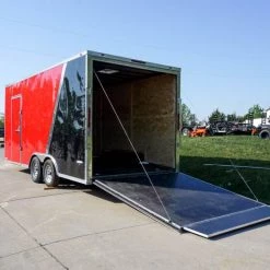 8.5x18 Custom Two-Tone Enclosed Trailer with Rubber Floor -Cheap Trailers Store dsc06459 2 1
