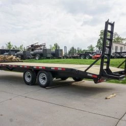 8.5x22 Deckover I-Beam Trailer (2) 5,200lb Axles Stand-Up Ramps -Cheap Trailers Store dsc06564 1 1