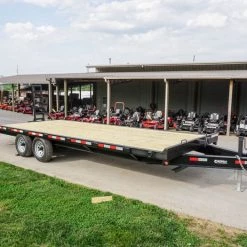 8.5x22 Deckover I-Beam Trailer (2) 5,200lb Axles Stand-Up Ramps -Cheap Trailers Store dsc06569 1 1