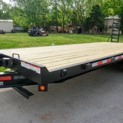 8.5x22 Deckover I-Beam Trailer (2) 5,200lb Axles Stand-Up Ramps -Cheap Trailers Store dsc06574 1 1