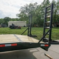 8.5x22 Deckover I-Beam Trailer (2) 5,200lb Axles Stand-Up Ramps -Cheap Trailers Store dsc06577 1 1