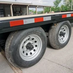 8.5x22 Deckover I-Beam Trailer (2) 5,200lb Axles Stand-Up Ramps -Cheap Trailers Store dsc06581 1